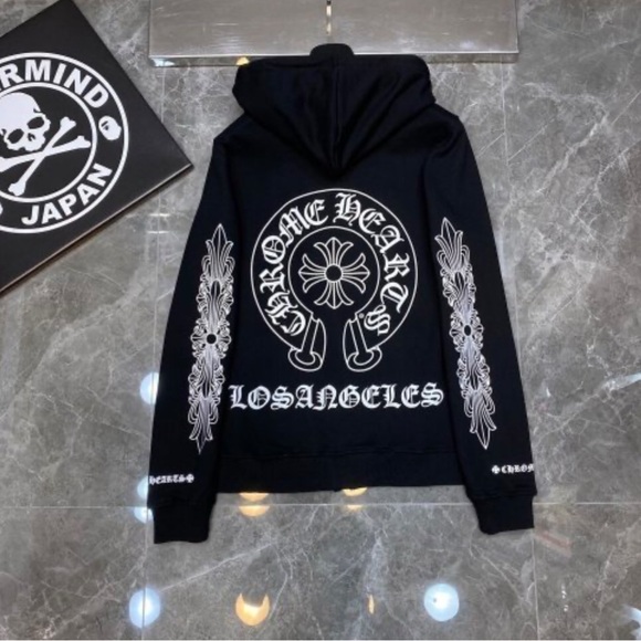 Chrome Hearts Black Zip Up Sweater - Picture 1 of 2